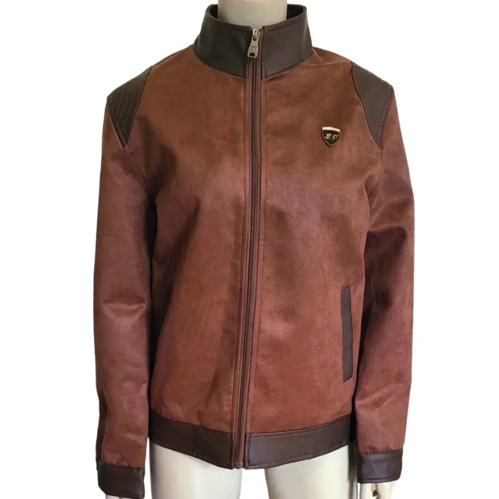 🇮🇹NWT! BV CLOTHING Racing Jacket, faux leather